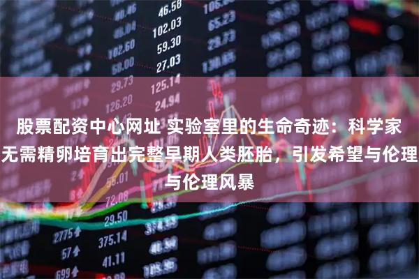 股票配资中心网址 实验室里的生命奇迹：科学家首次无需精卵培育出完整早期人类胚胎，引发希望与伦理风暴