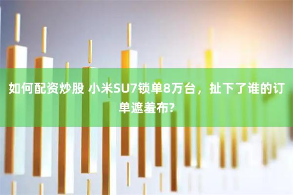 如何配资炒股 小米SU7锁单8万台，扯下了谁的订单遮羞布?
