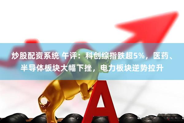 炒股配资系统 午评：科创综指跌超5%，医药、半导体板块大幅下挫，电力板块逆势拉升